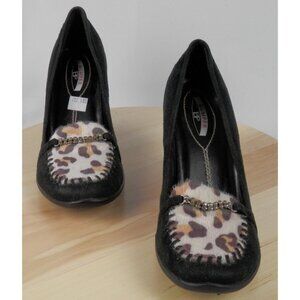 Bumper Animal Print Pumps Heels w/Flaw Womens Size 8.5